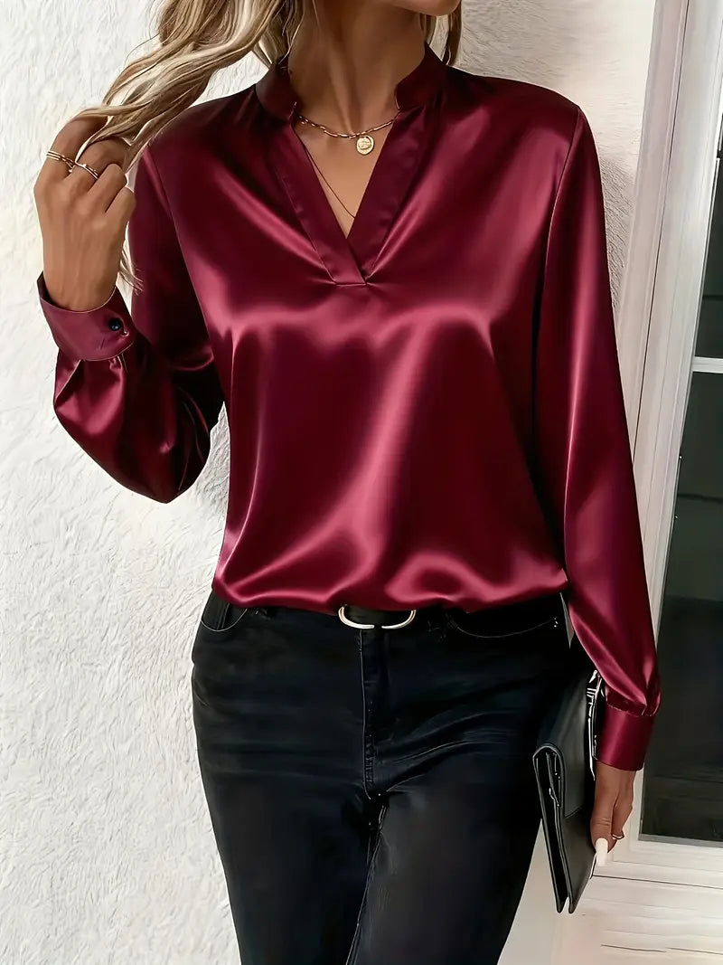 Nerea | Blusa Satinada Elegante