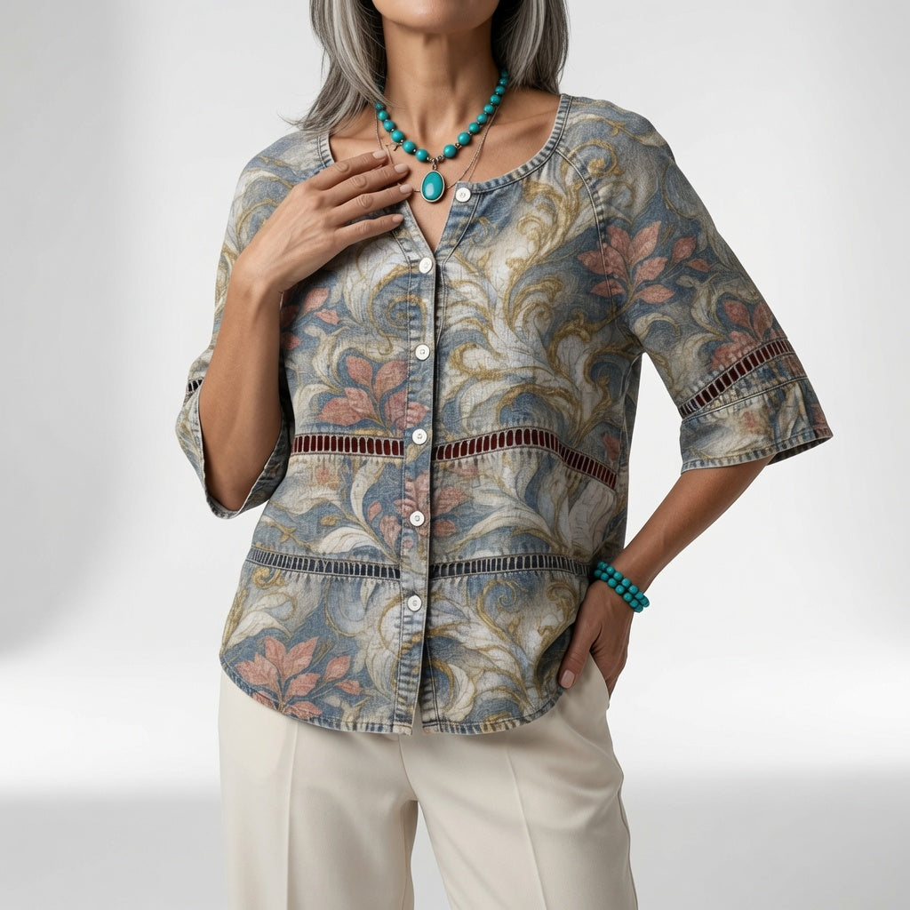 Sonia | Blusa Bohemia Estampada