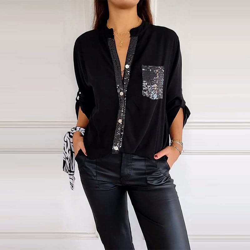 Araceli | Top Elegante con Brillo