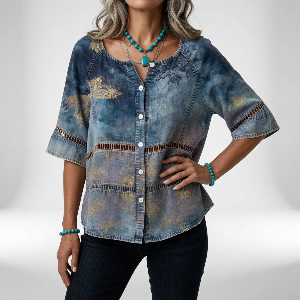 Sonia | Blusa Bohemia Estampada