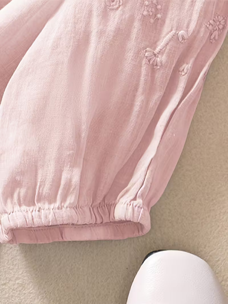 Rebeca | Blusa Bordada de Lino