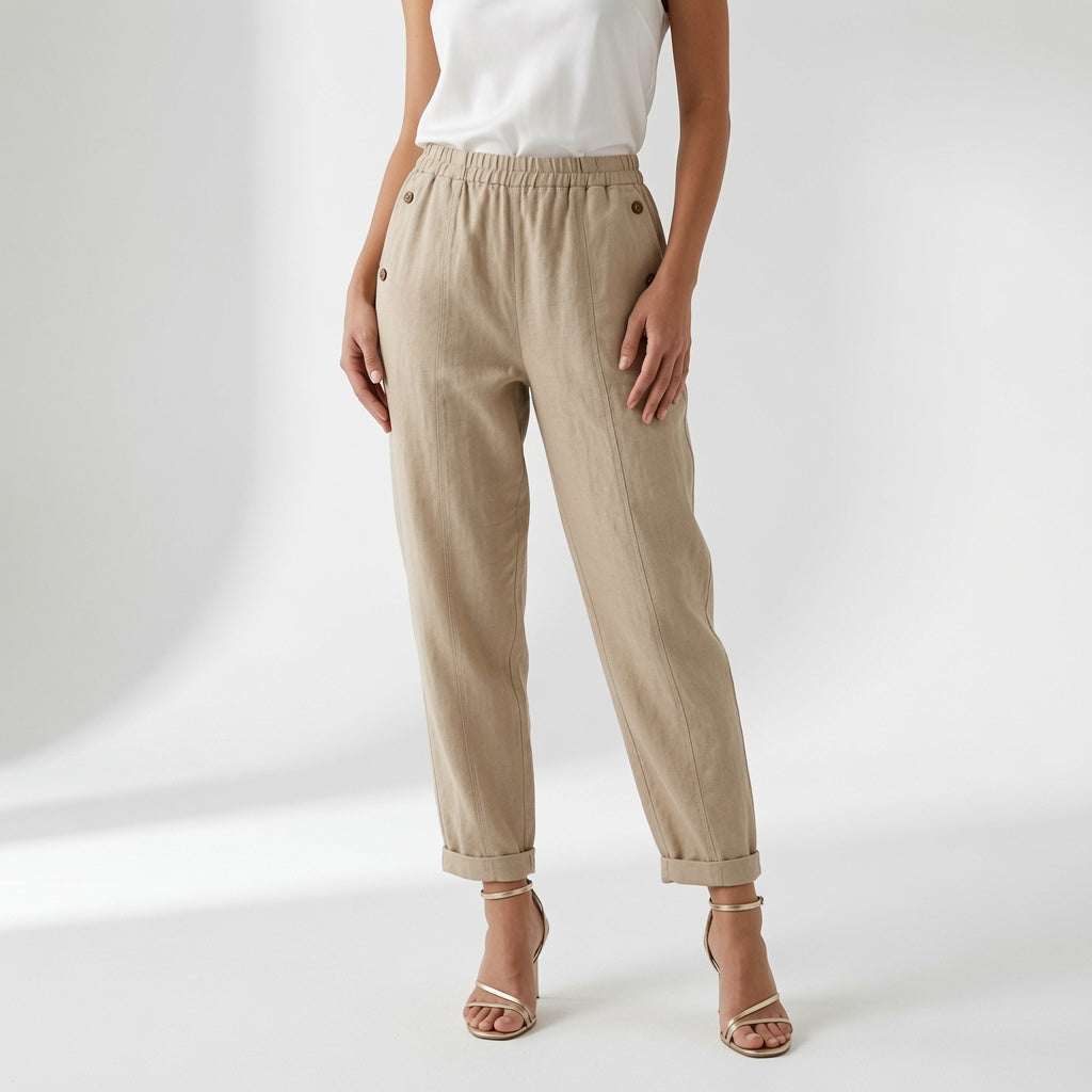 Tamara | Pantalón Fluido de Lino
