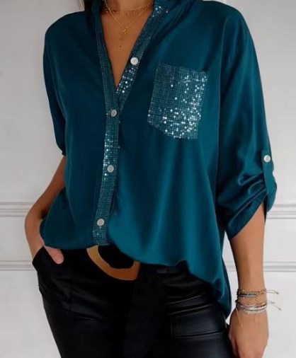 Araceli | Top Elegante con Brillo