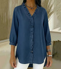 Berenice | Blusa Fluida Efecto Denim