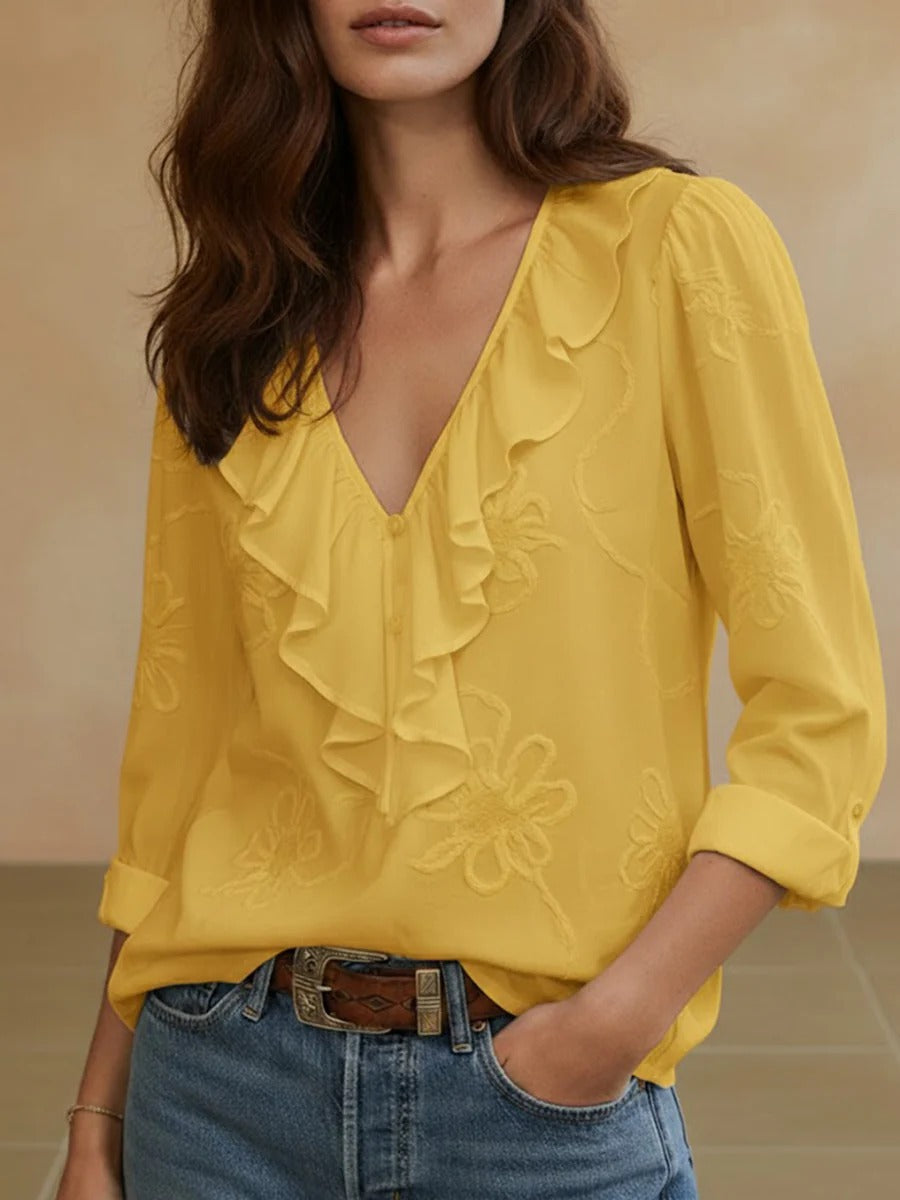 Abigail | Blusa con Volantes Femenina