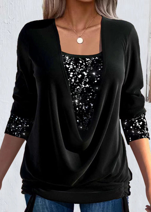 Esperanza | Blusa Larga Efecto Superpuesto
