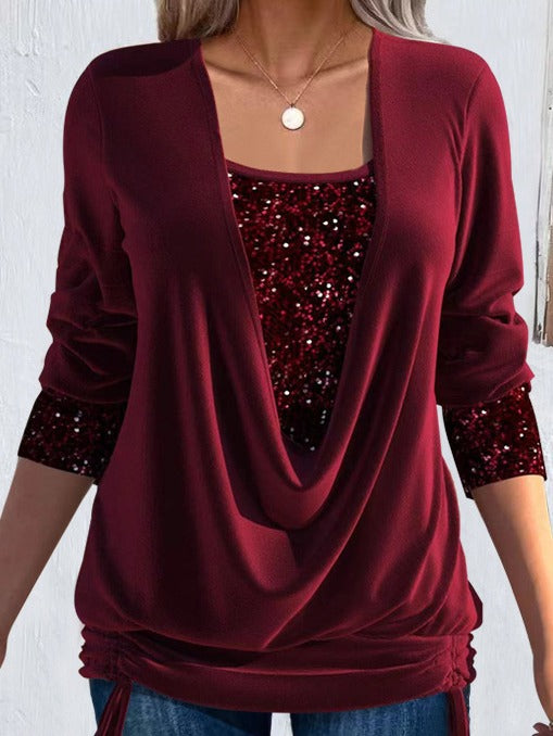 Esperanza | Blusa Larga Efecto Superpuesto
