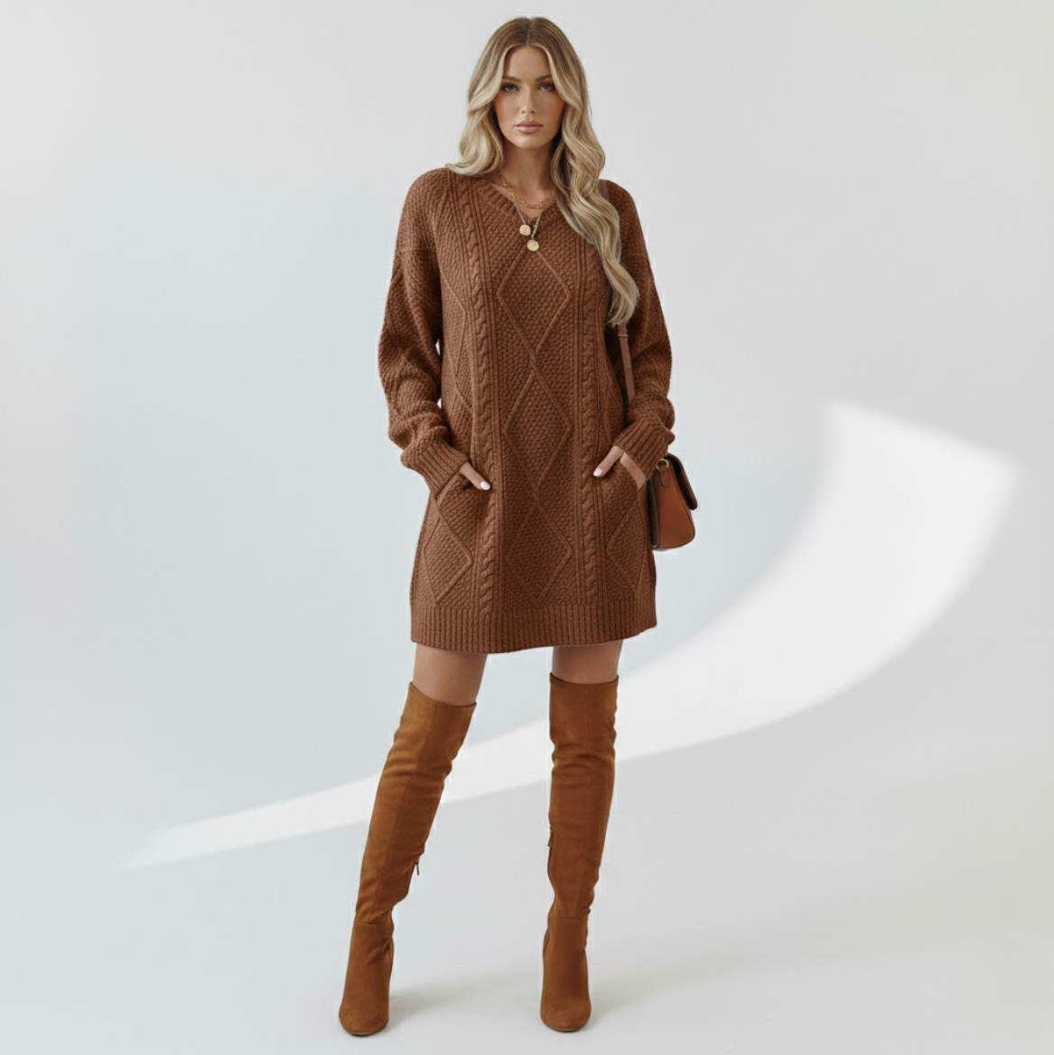 Paula | Vestido de Punto Elegante