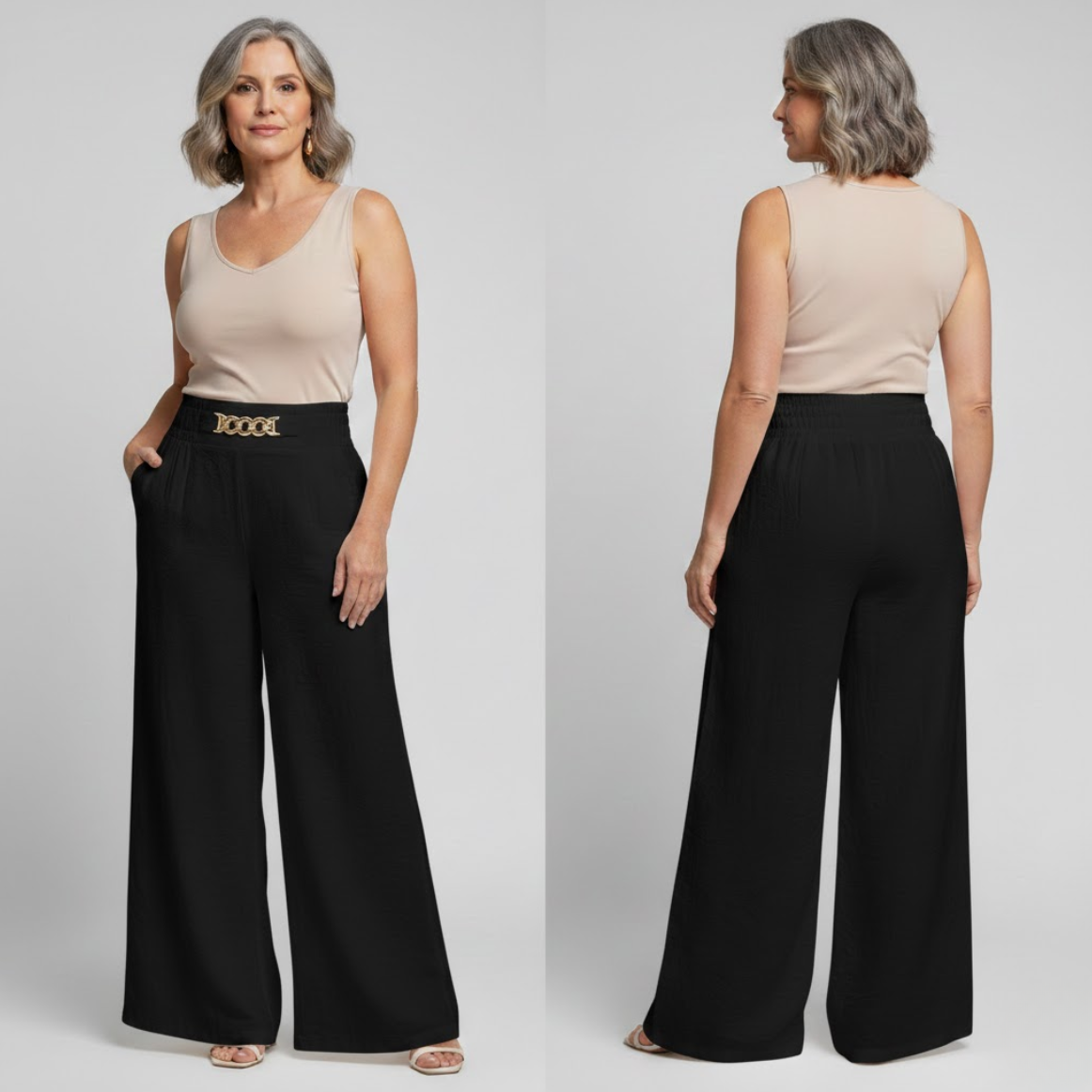 Trinidad | Pantalón Ancho Cintura Alta
