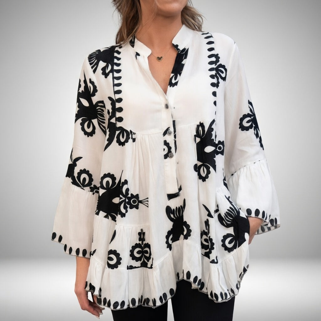 Daniela | Blusa Bordada Bohemia