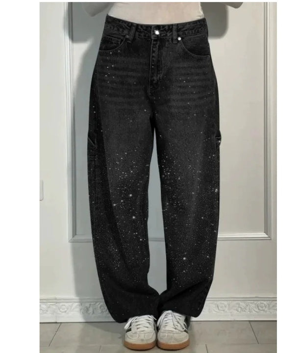 Patricia | Pantalón Baggy Brillante