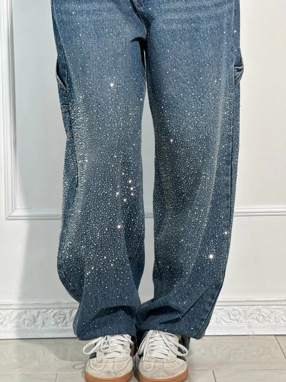 Patricia | Pantalón Baggy Brillante