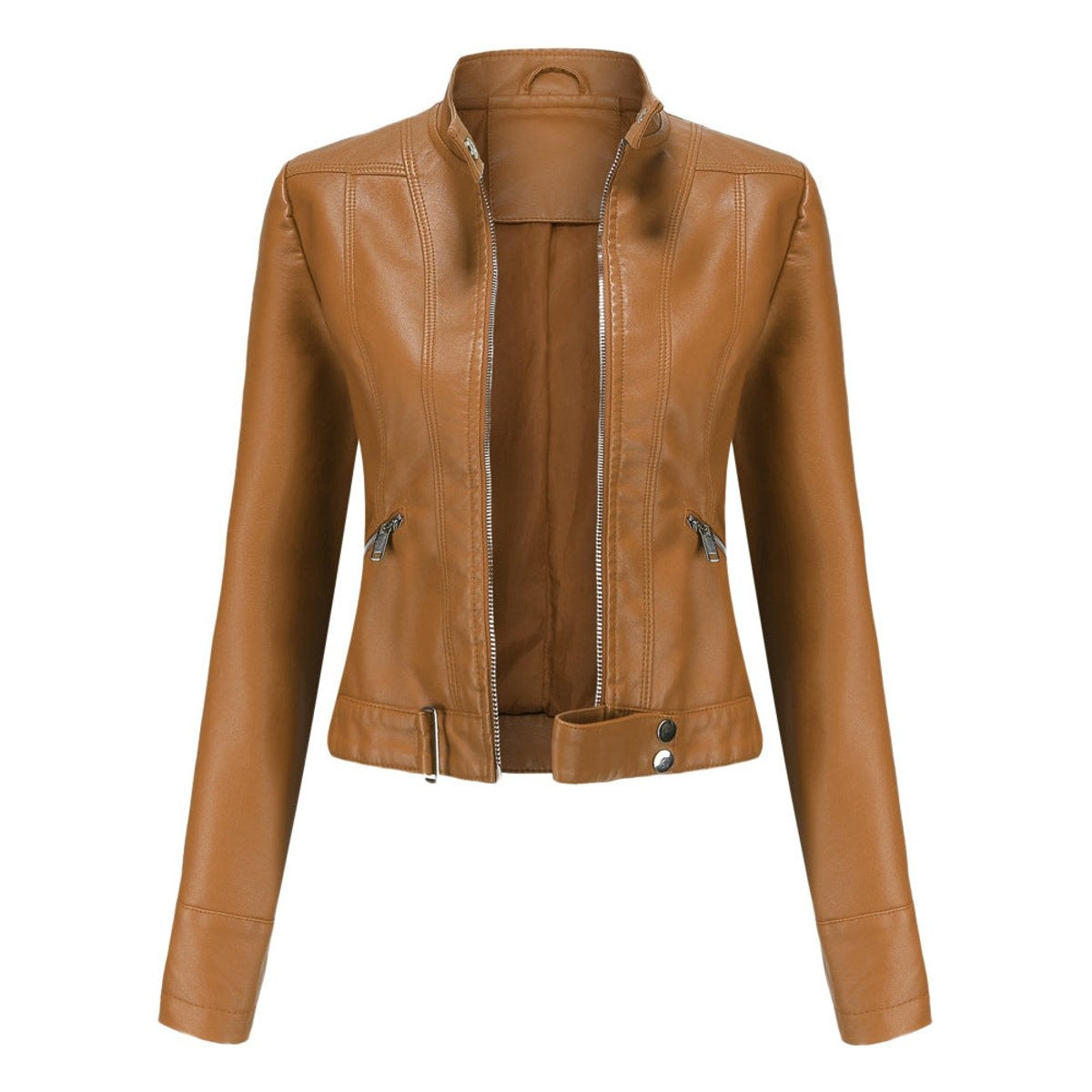 Begoña | Chaqueta Motera Cuello Mao