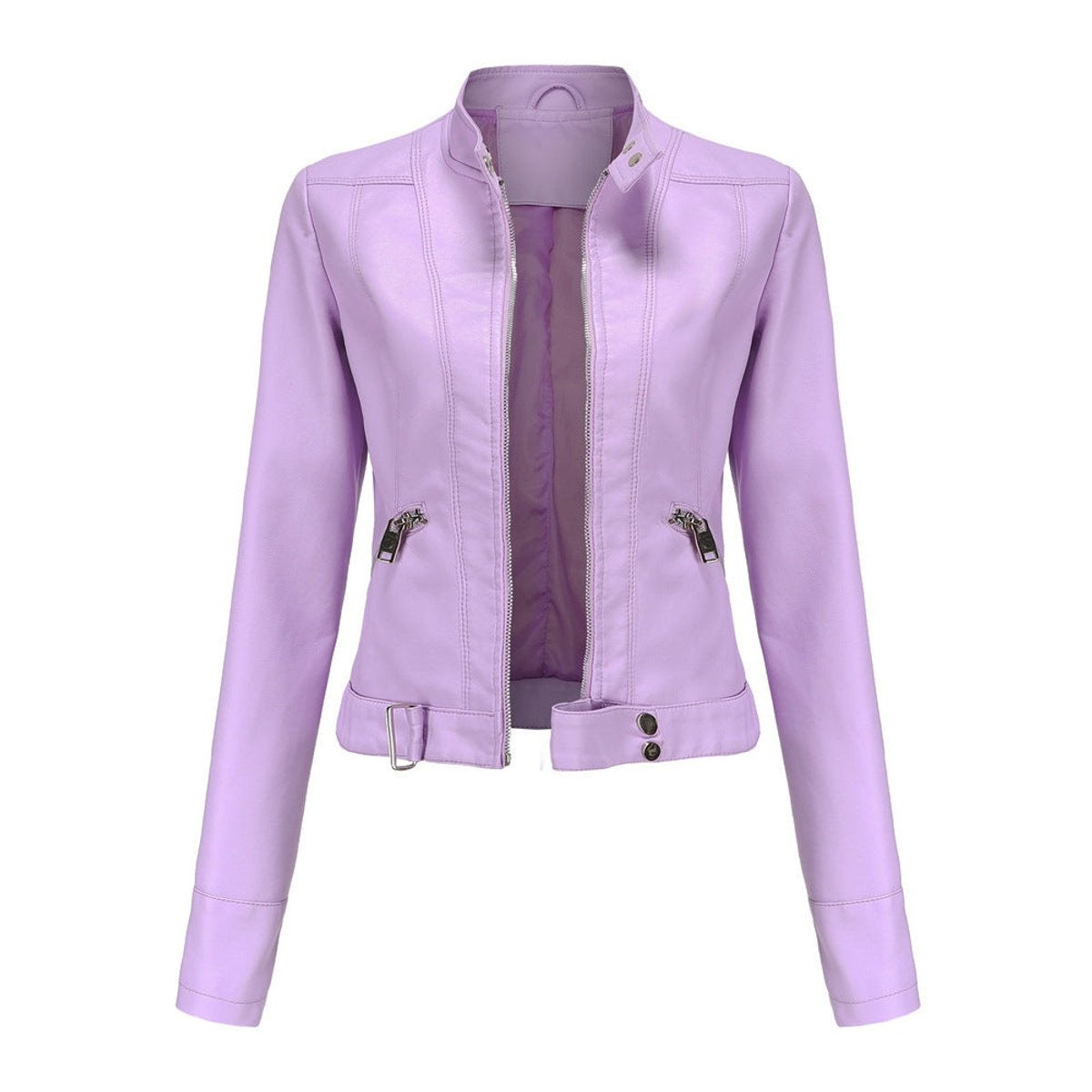 Begoña | Chaqueta Motera Cuello Mao