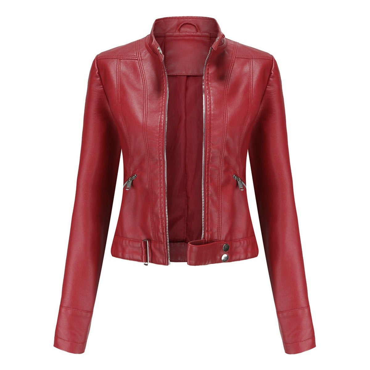 Begoña | Chaqueta Motera Cuello Mao