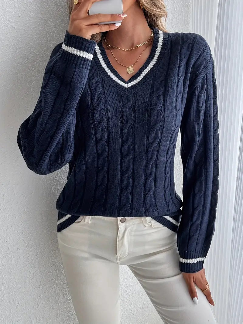 Gala | Jersey de Punto Cableado Rayas