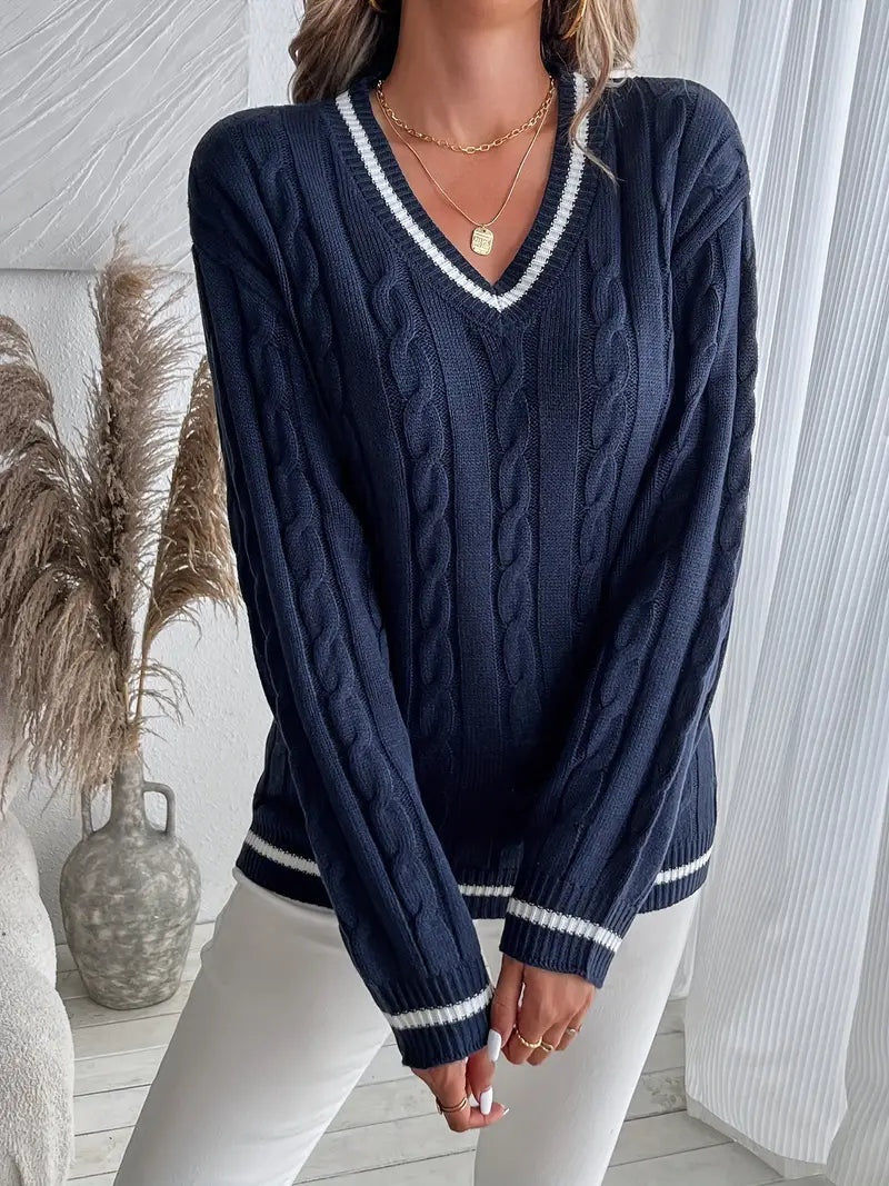 Gala | Jersey de Punto Cableado Rayas