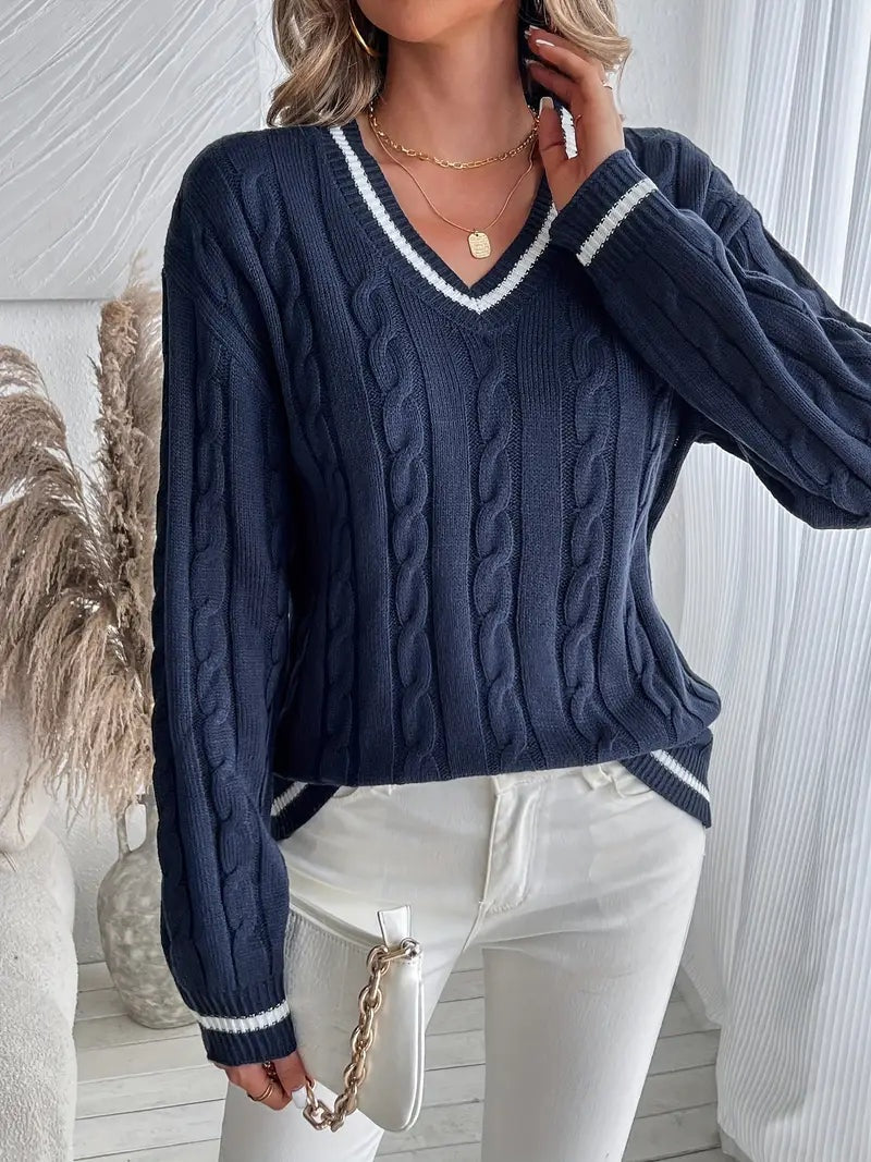 Gala | Jersey de Punto Cableado Rayas