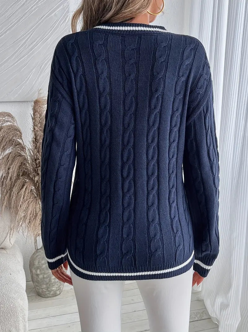 Gala | Jersey de Punto Cableado Rayas