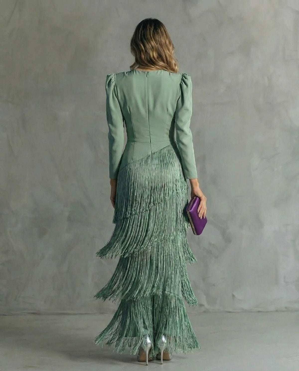 Irene | Vestido Largo con Flecos