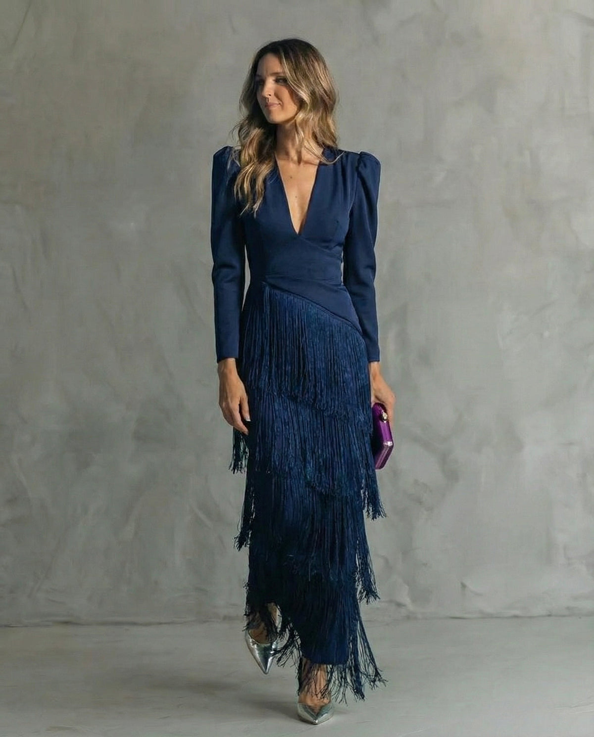 Irene | Vestido Largo con Flecos