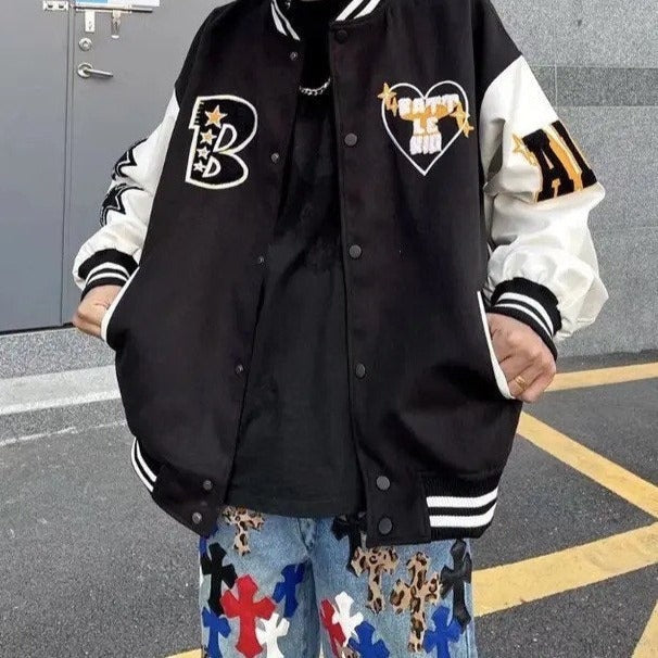 Fernando | Varsity Jacket Bordado Oversize
