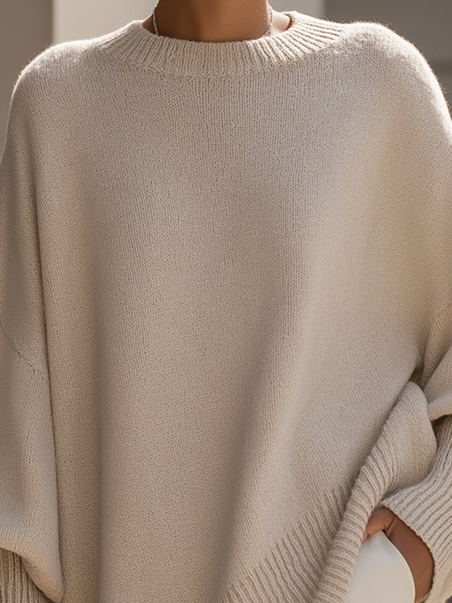 Lucía | Jersey Oversize Cuello Redondo