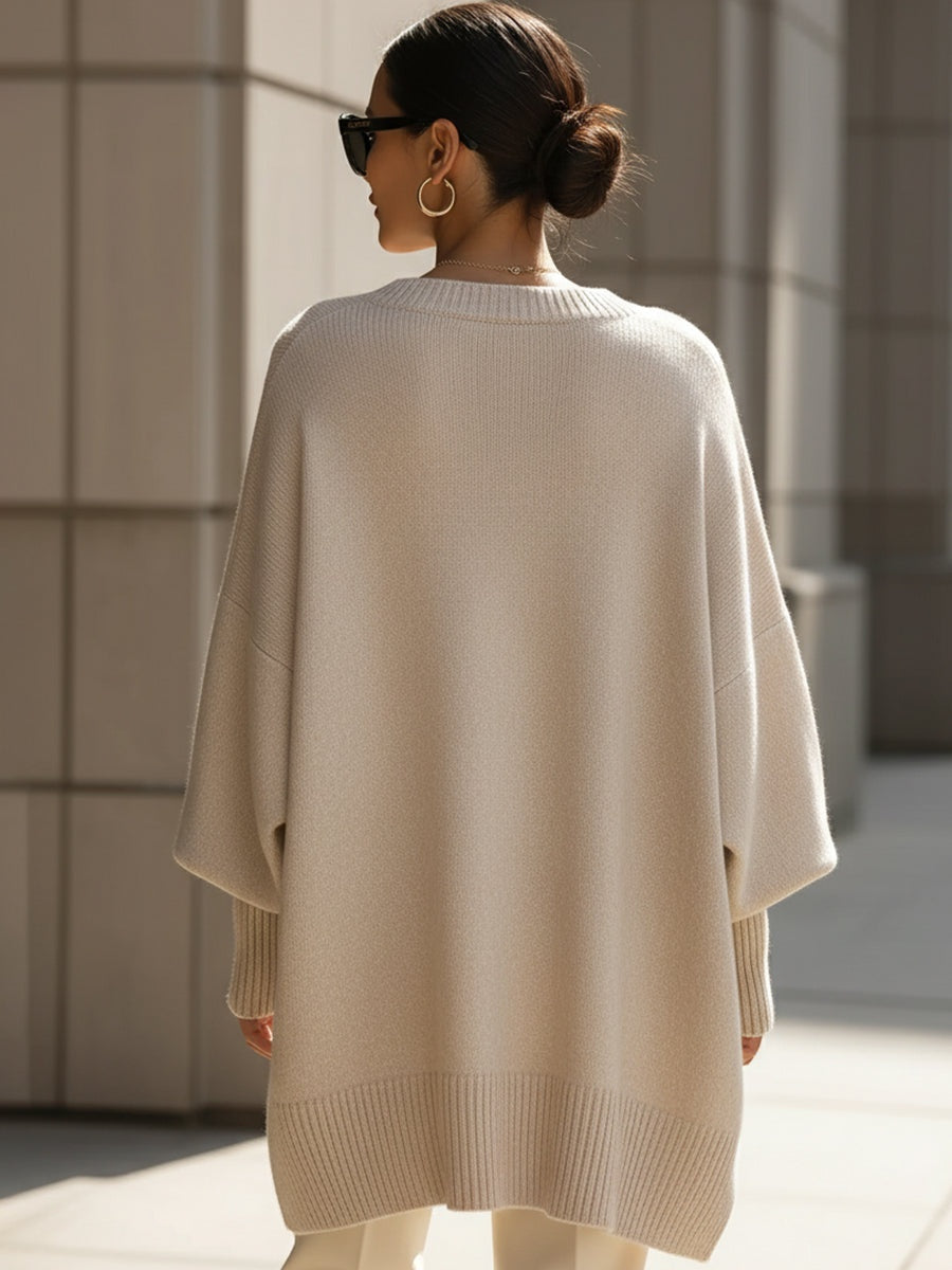 Lucía | Jersey Oversize Cuello Redondo