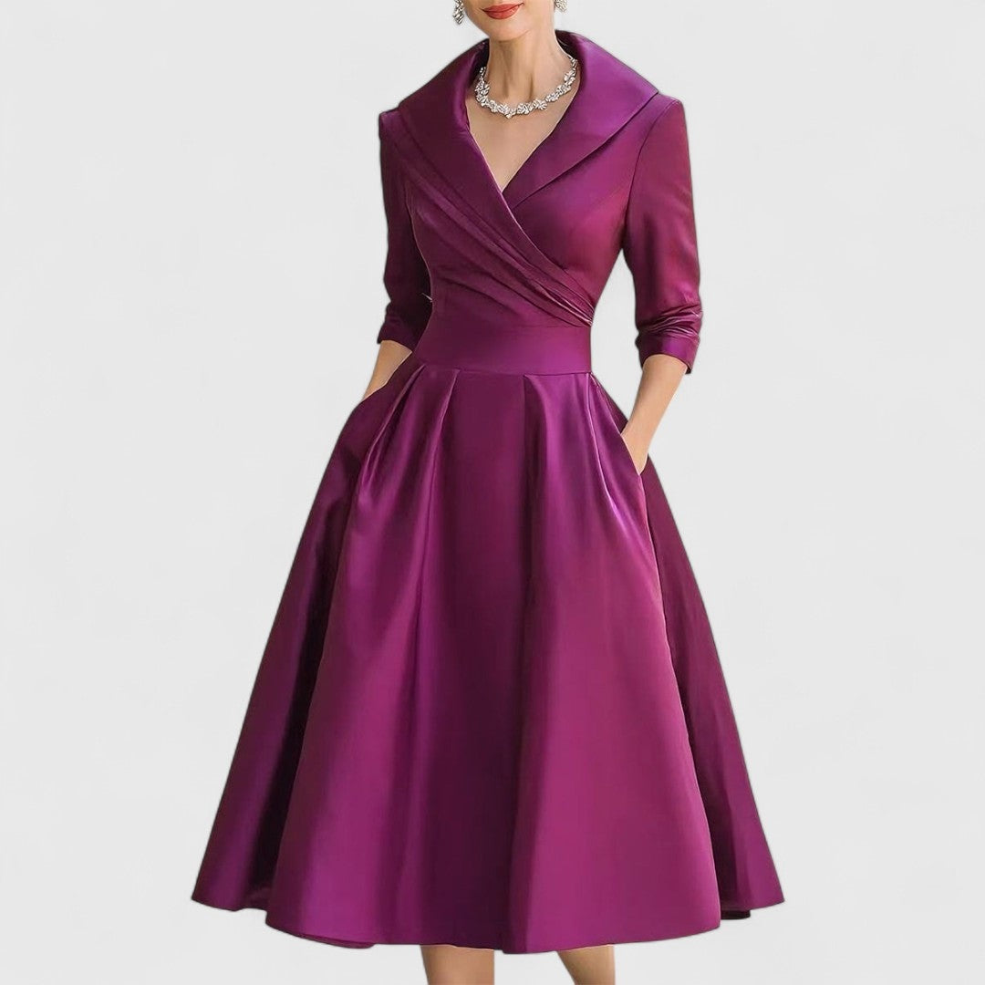 Salomé | Vestido Midi Sencillo