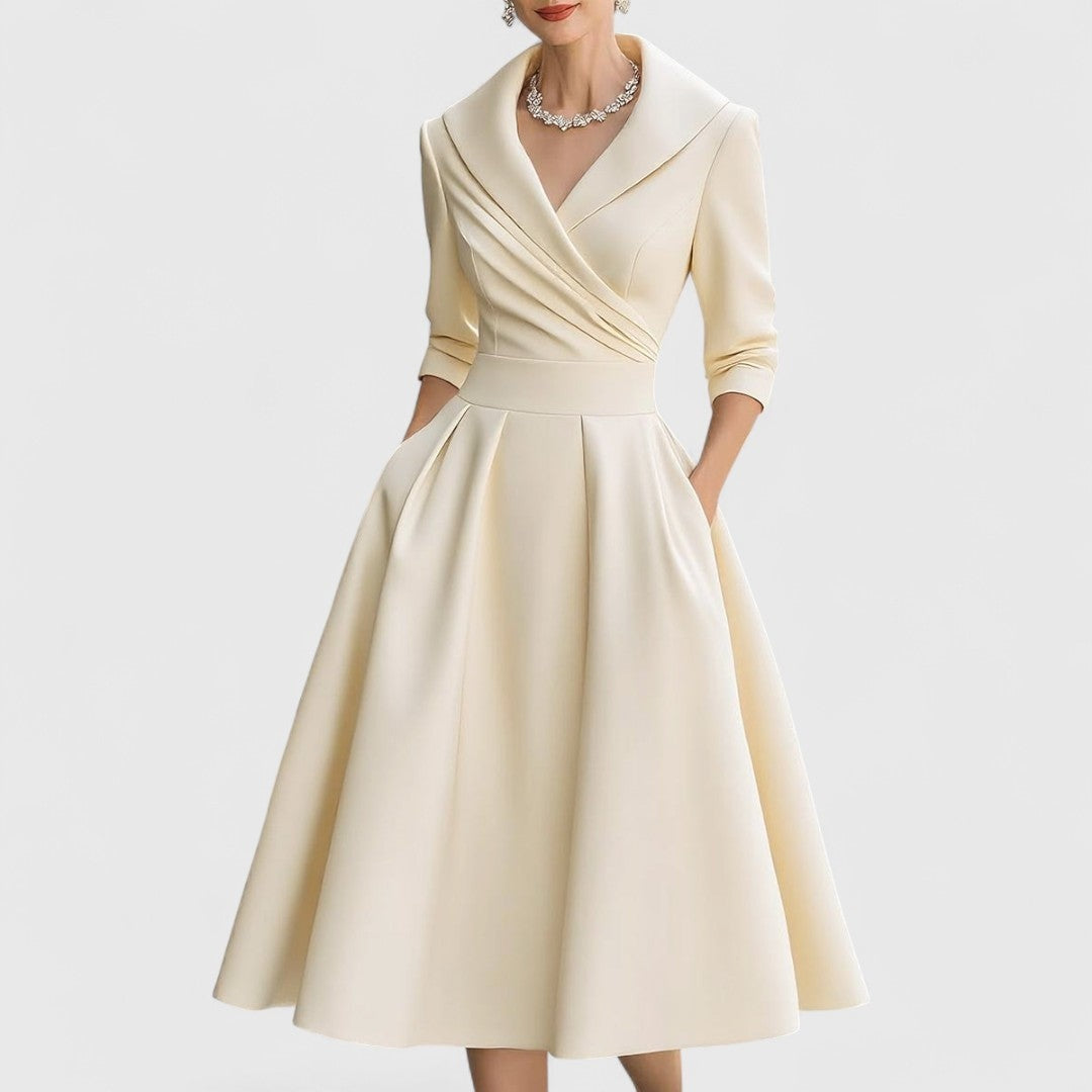 Salomé | Vestido Midi Sencillo