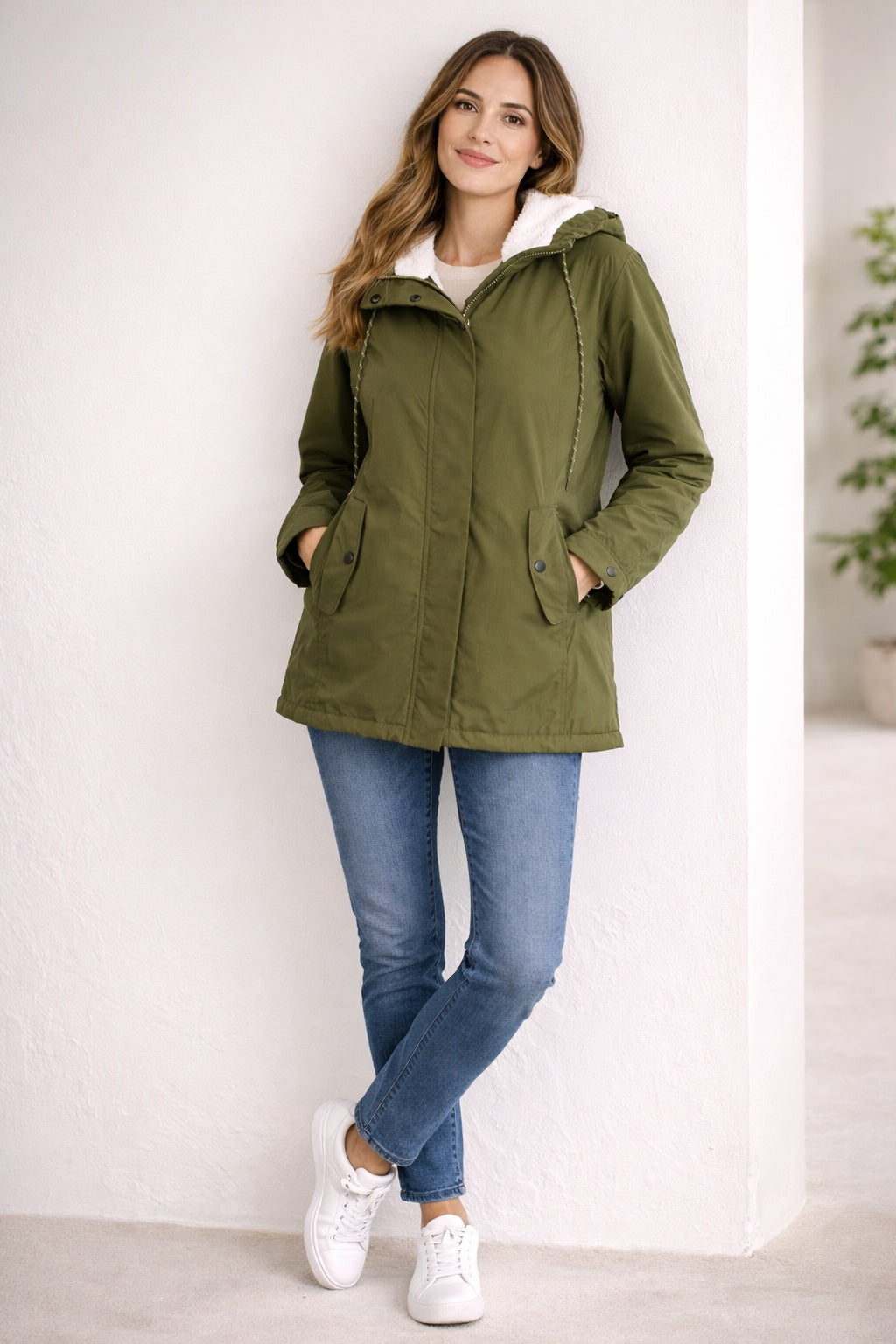 Amalia | Parka Impermeable Forrada