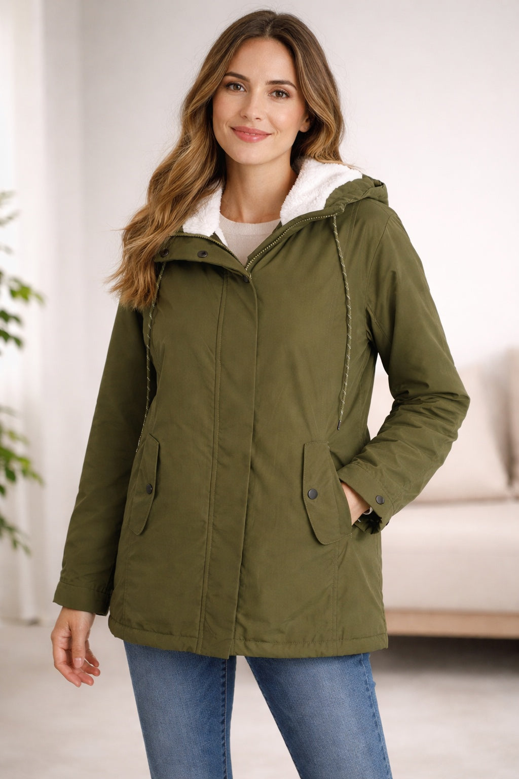 Amalia | Parka Impermeable Forrada