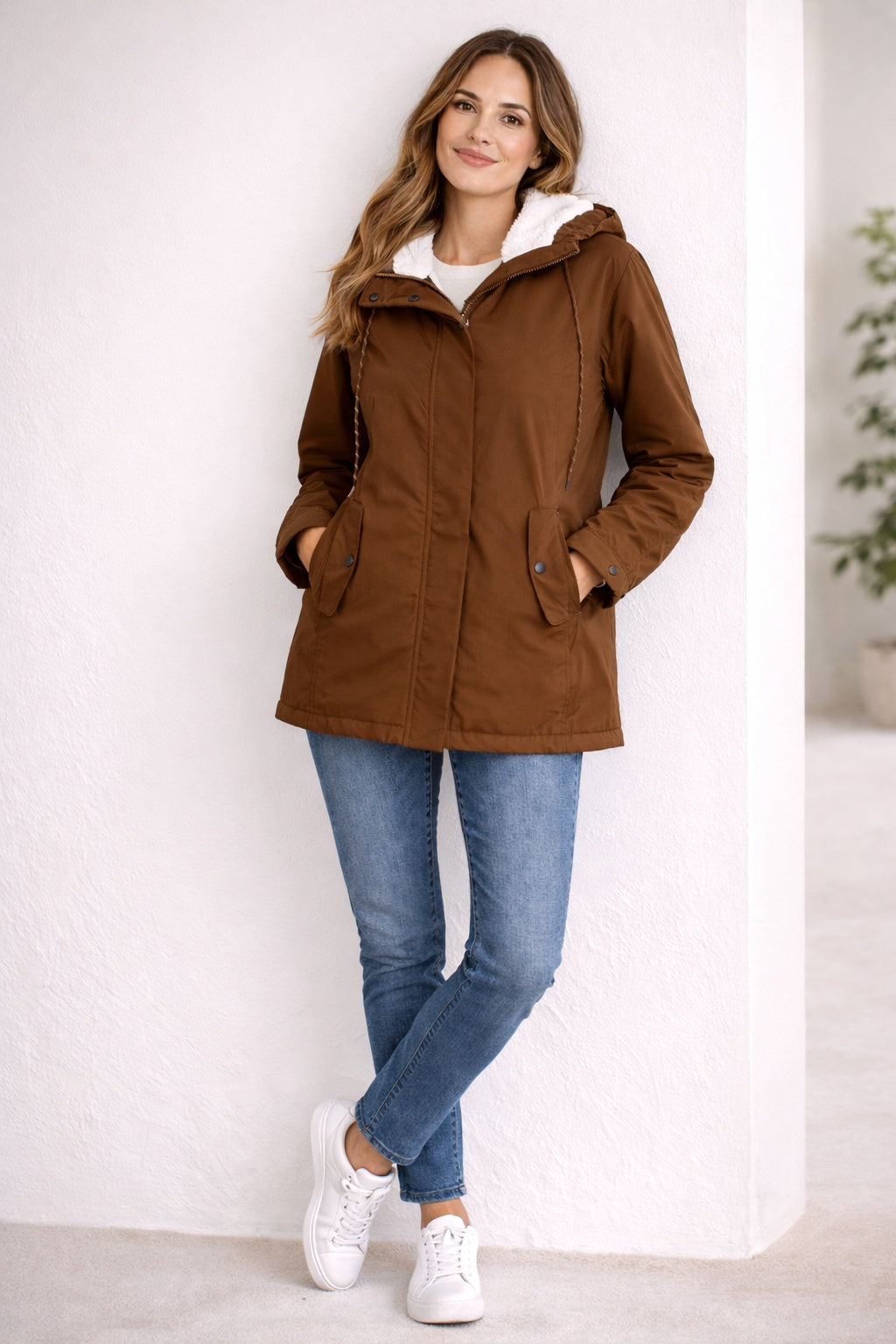 Amalia | Parka Impermeable Forrada