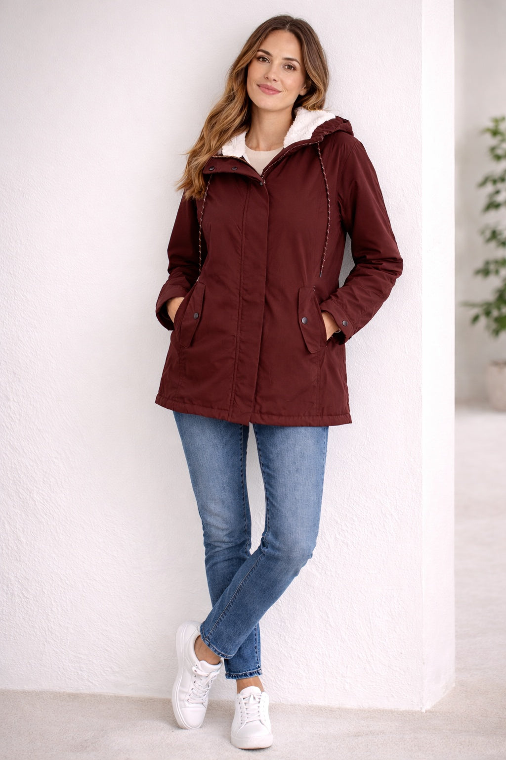 Amalia | Parka Impermeable Forrada