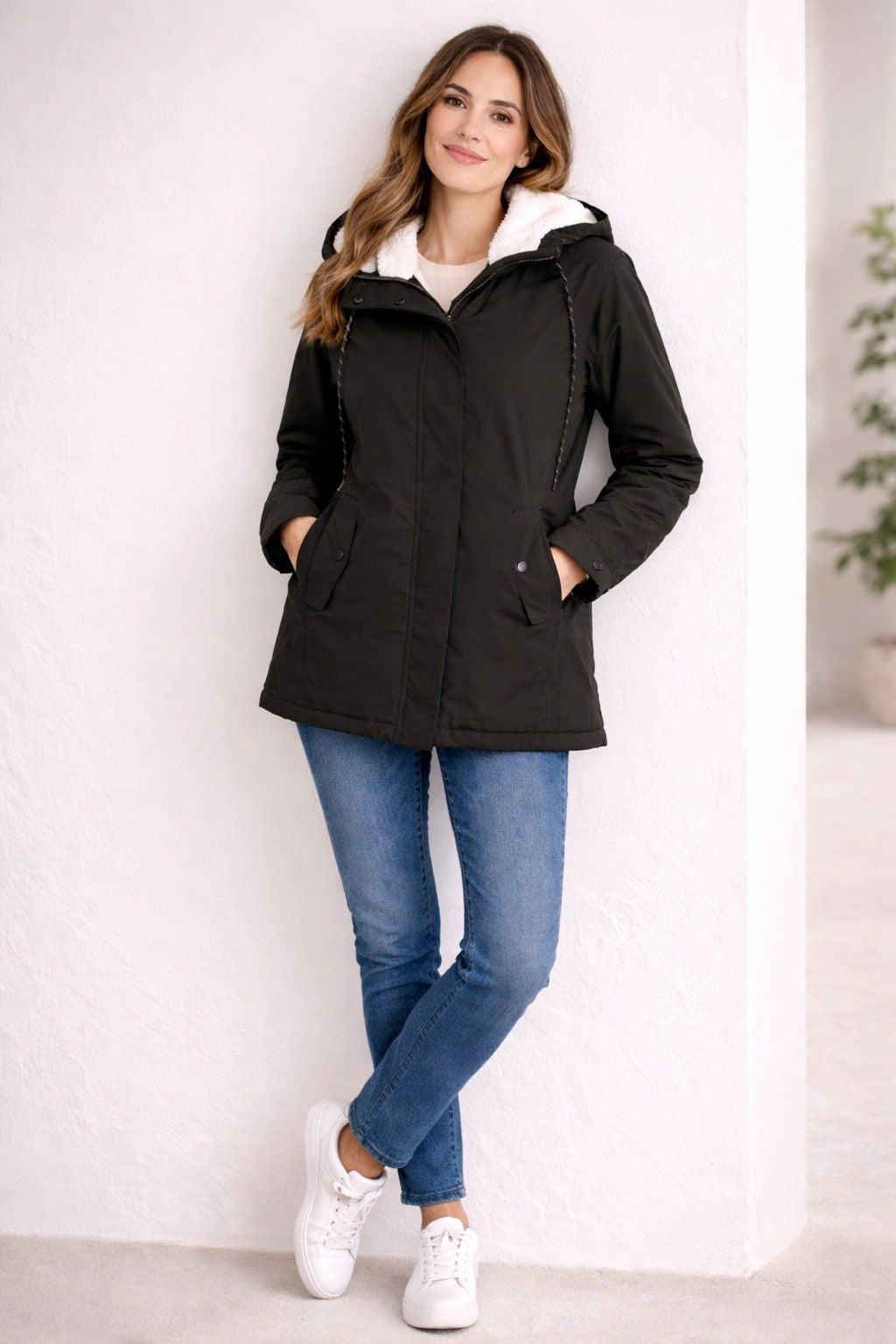 Amalia | Parka Impermeable Forrada