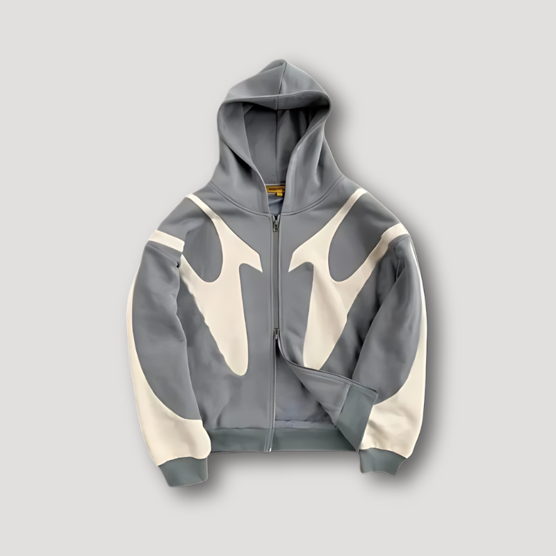 Jorge | Sudadera con Cremallera Estampado Gráfico
