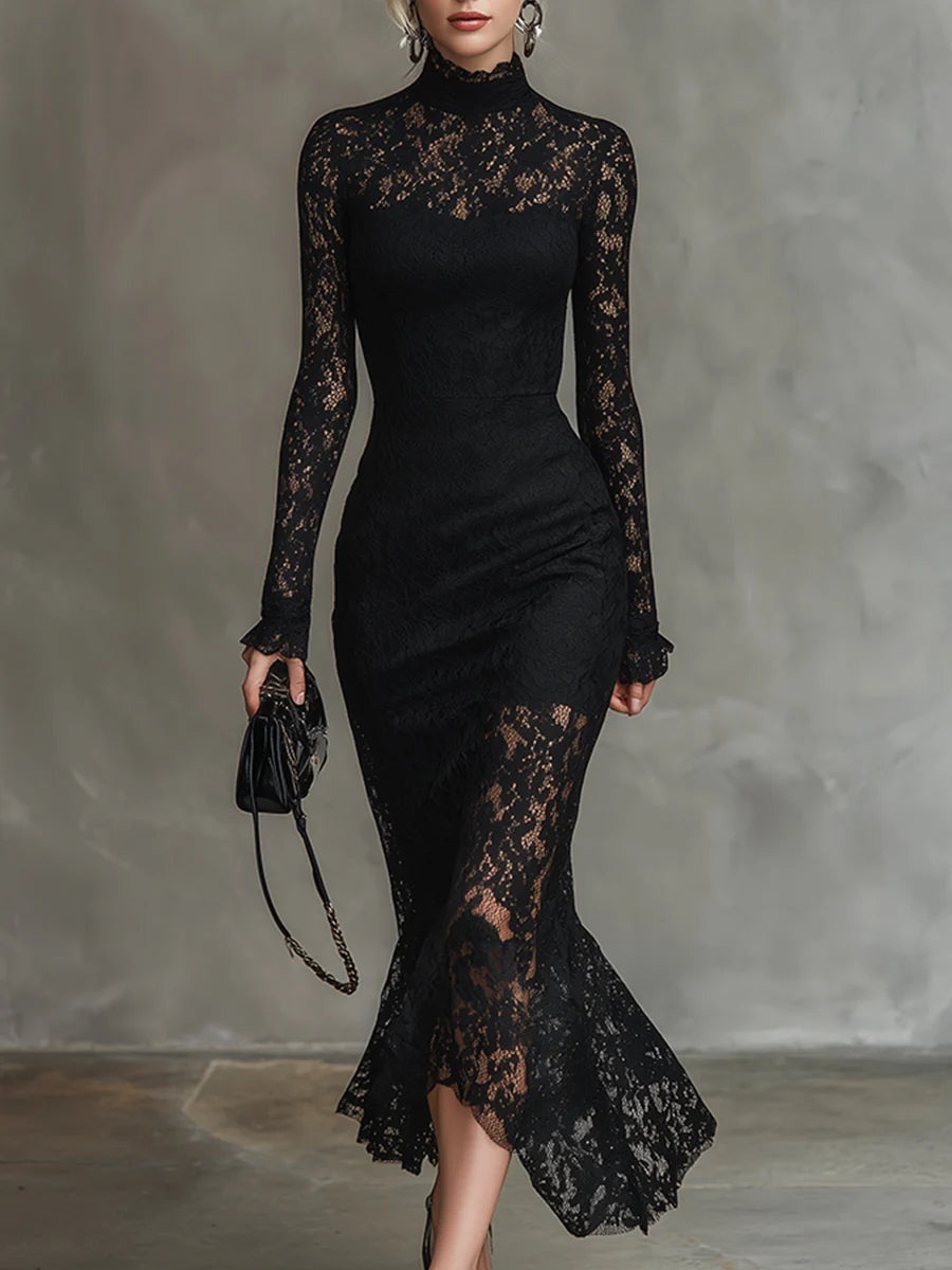 Soledad | Vestido de Encaje Invierno