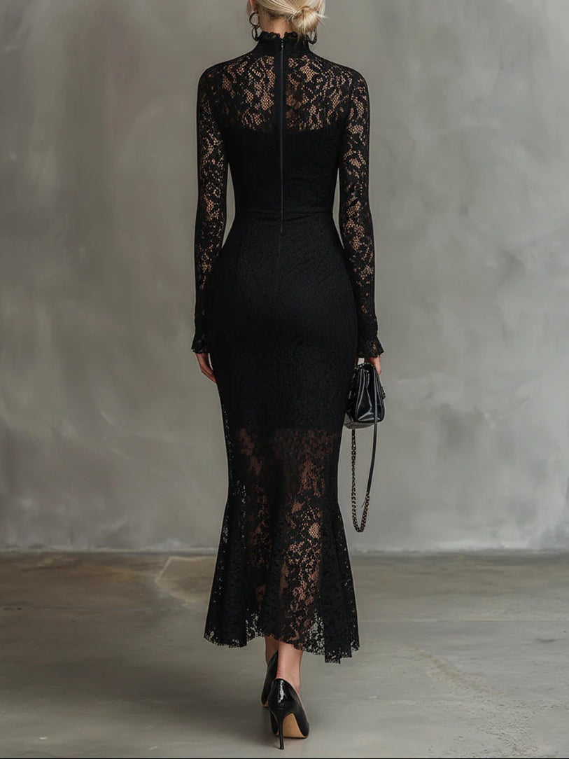 Soledad | Vestido de Encaje Invierno