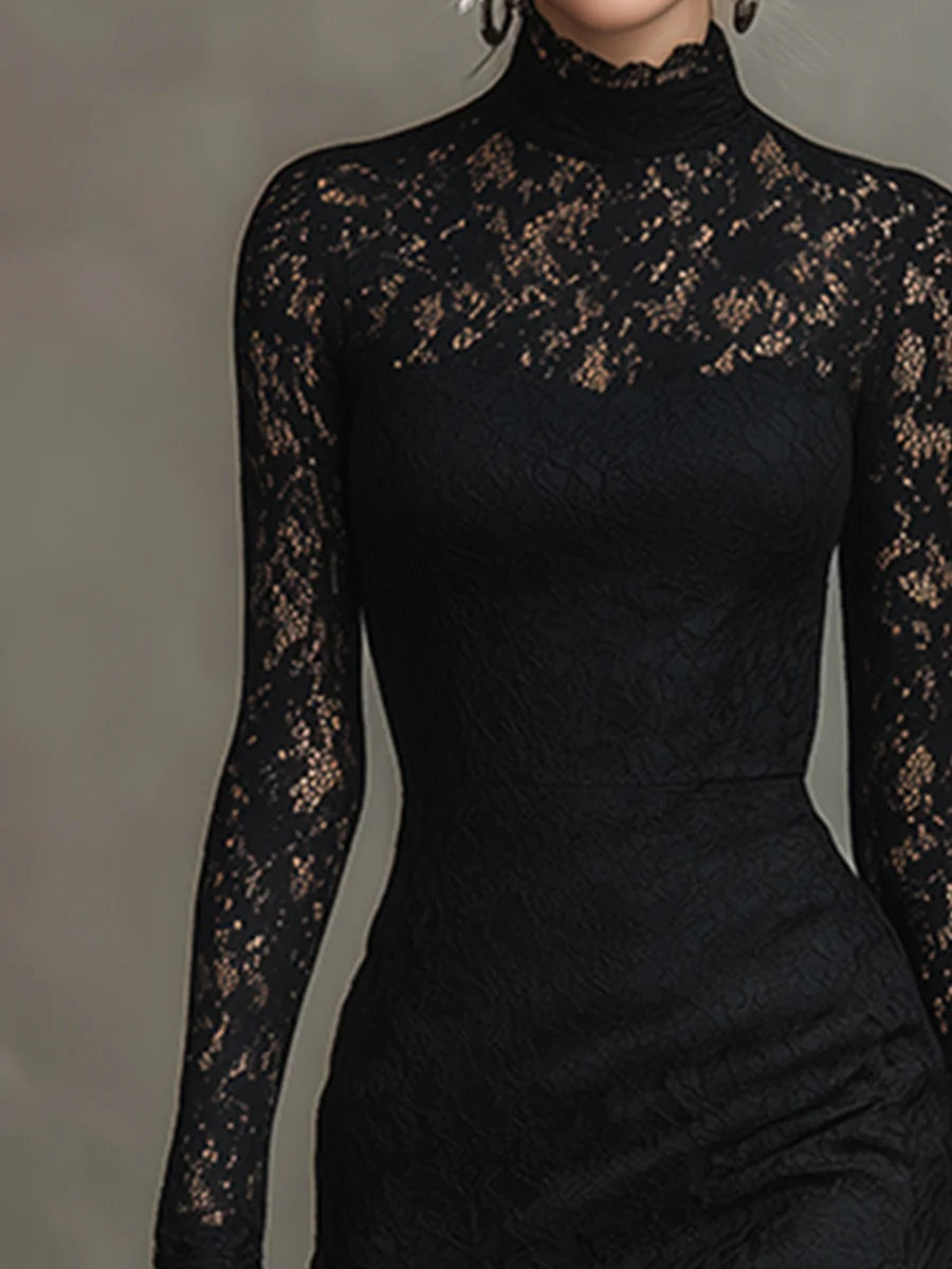 Soledad | Vestido de Encaje Invierno