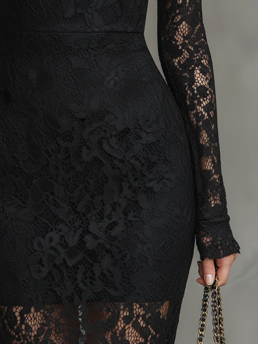 Soledad | Vestido de Encaje Invierno