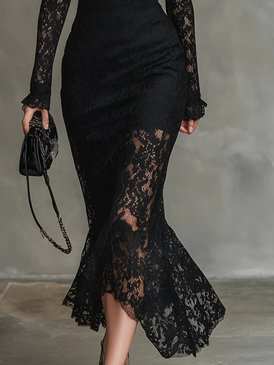 Soledad | Vestido de Encaje Invierno