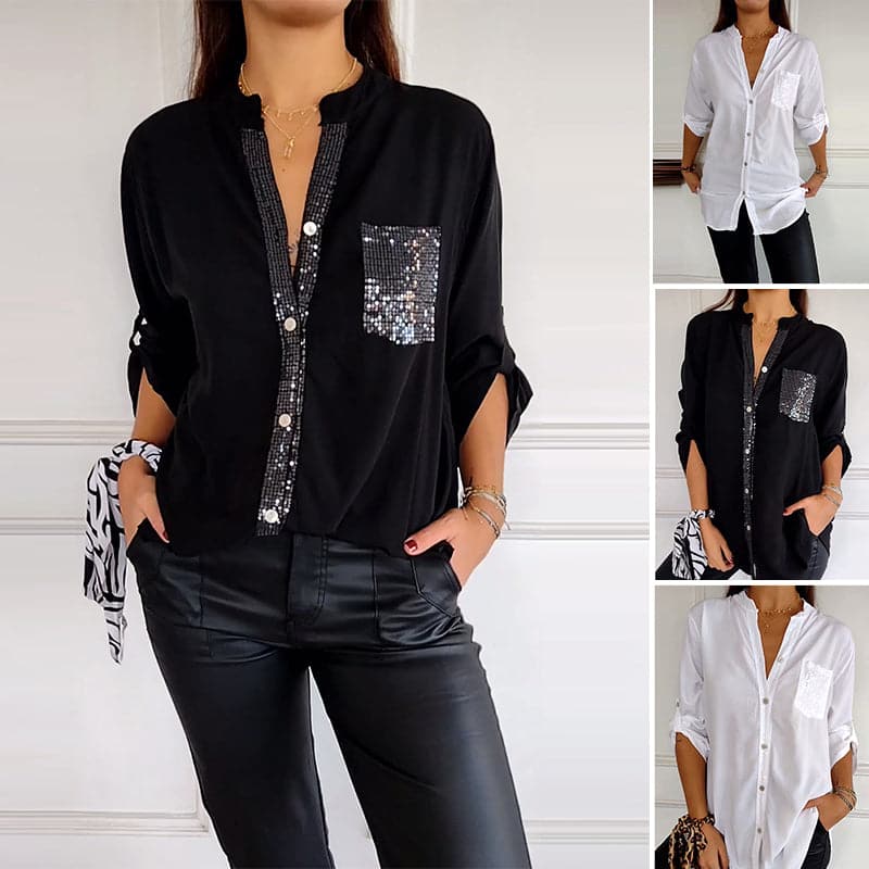 Araceli | Top Elegante con Brillo