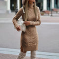 Lorena | Vestido de Invierno de Punto Trenzado