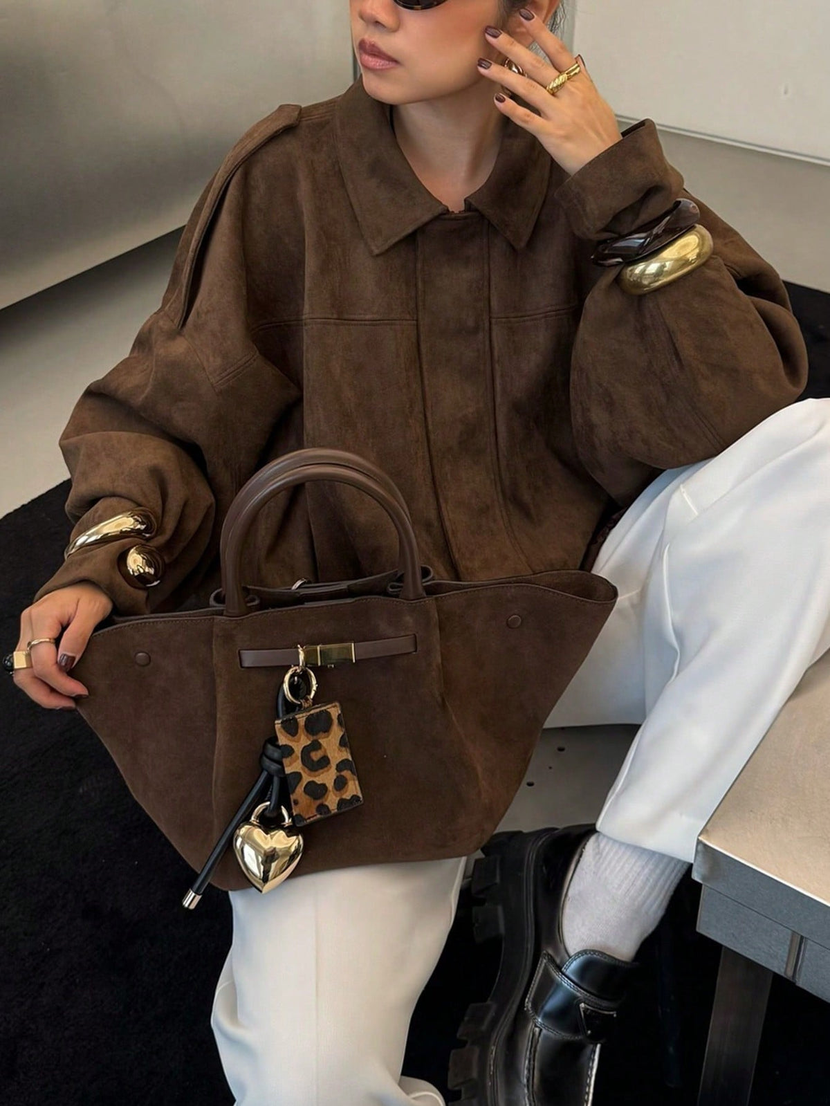 Carlota | Chaqueta de Ante Oversize