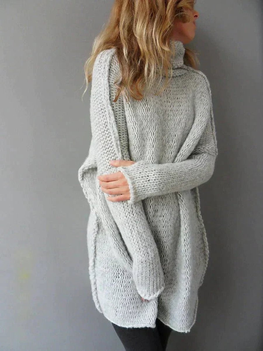 Francisca | Jersey de Punto Oversize Cuello Alto