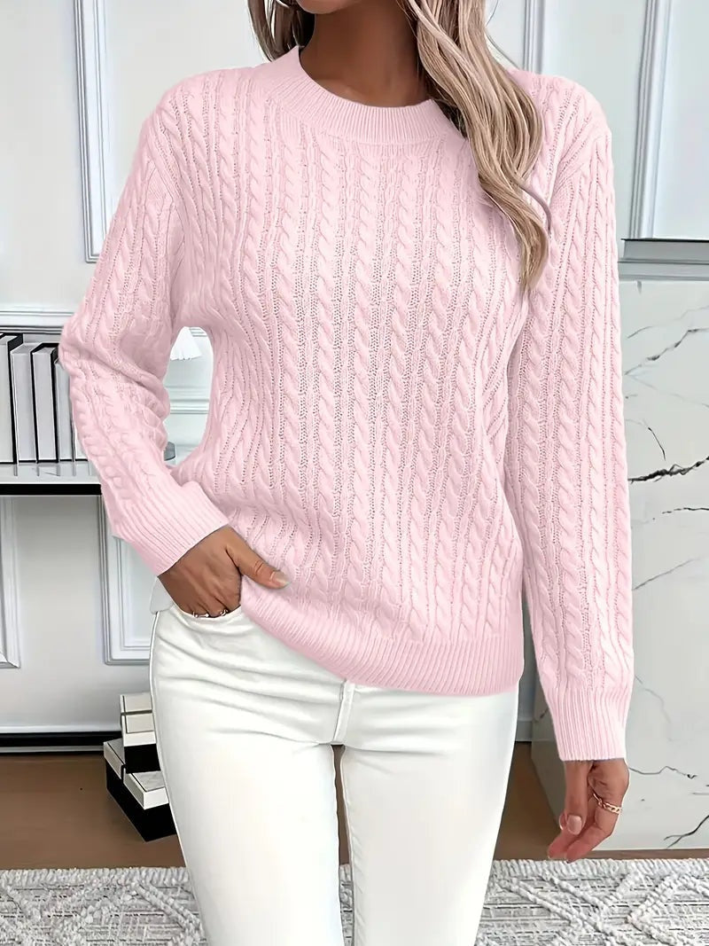 Julieta | Jersey de Punto Trenzado Manga Larga