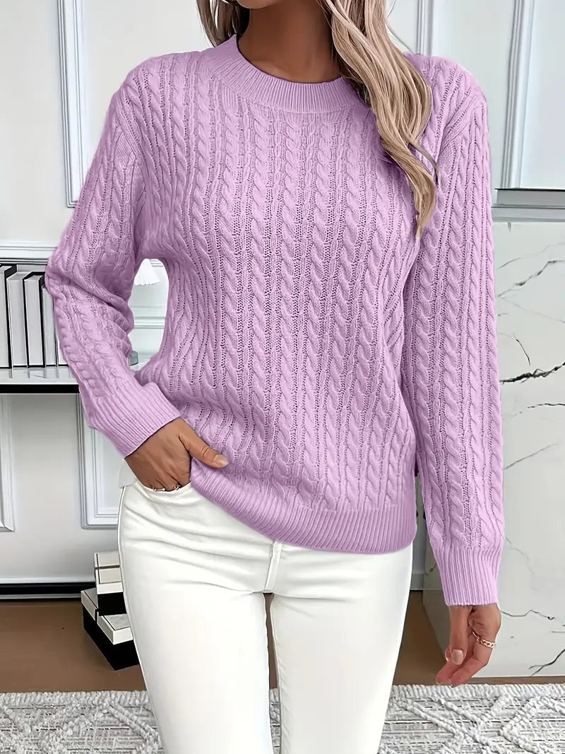 Julieta | Jersey de Punto Trenzado Manga Larga