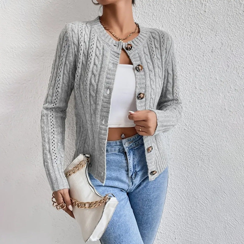 Blanca | Chaqueta de Punto con Botones
