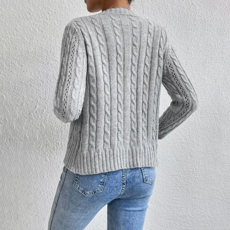 Blanca | Chaqueta de Punto con Botones