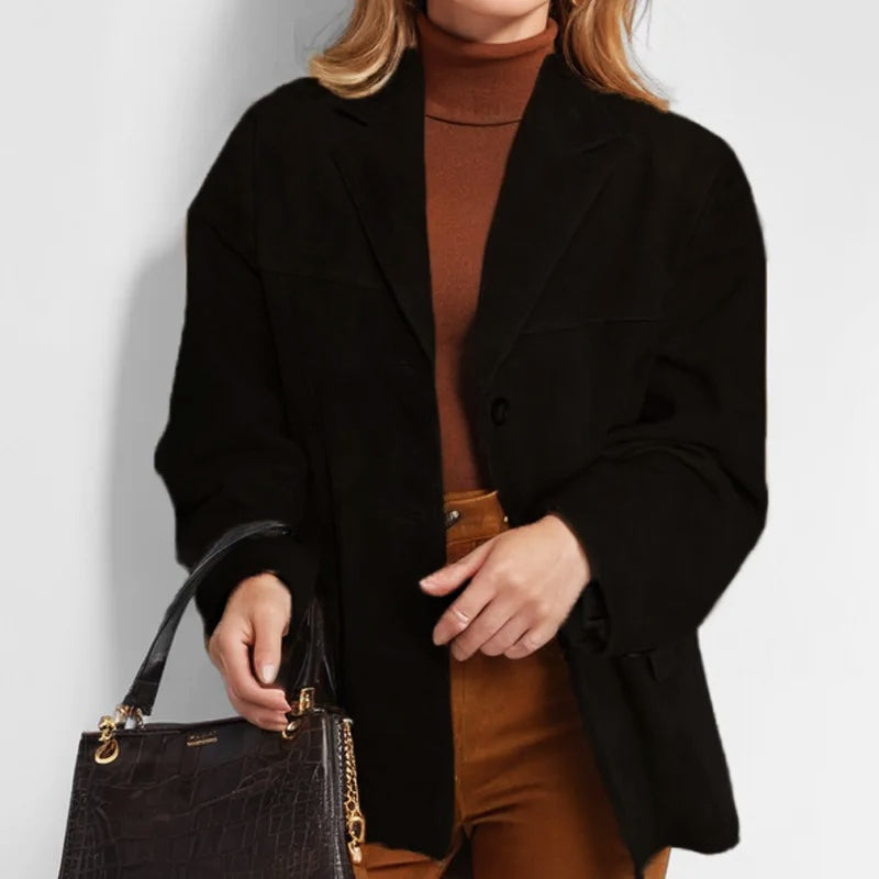 Andrea | Chaqueta de Ante Corte Suelto